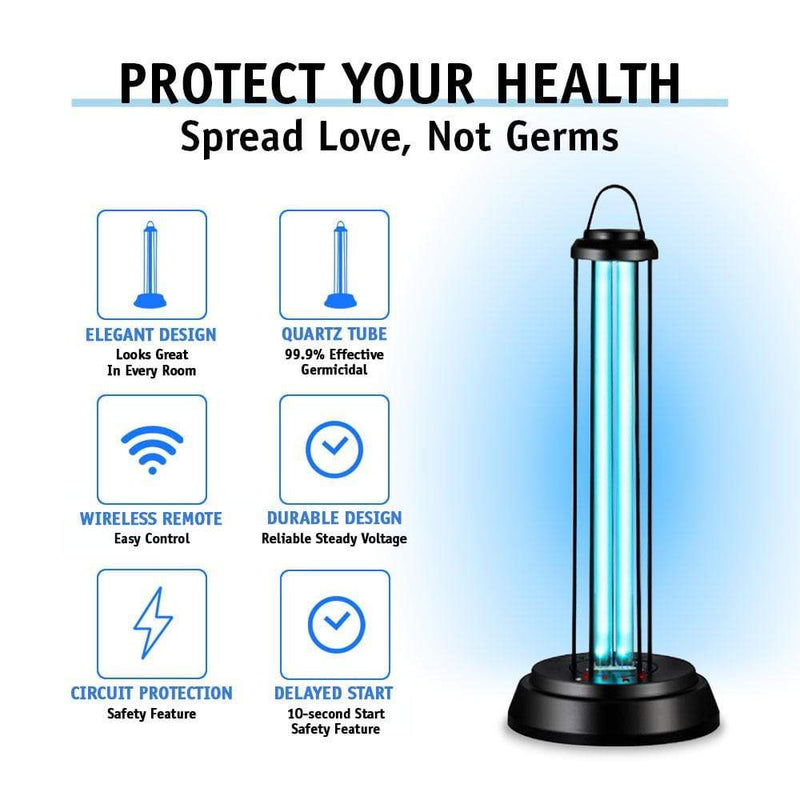 UV Light Lamp Sterilizer UVC Disinfection Germicidal Sanitizer
